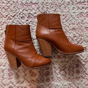 Rag & Bone Tan Leather Newbury Boot - Size 36